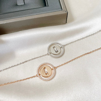 [Angela Jewelry]LUCKY MOVE PAVED DIAMOND BRACELET