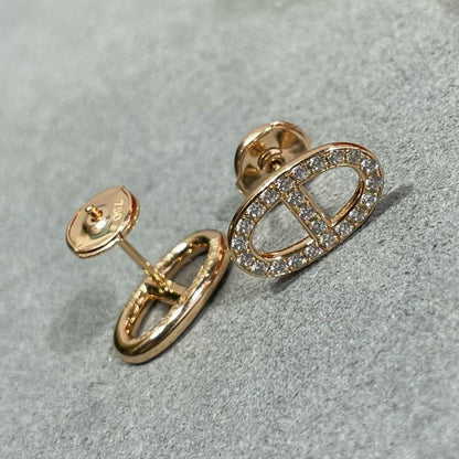 [アンジェラジュエリー]HM フルダイヤモンド ピッグノーズ スタッドピアス