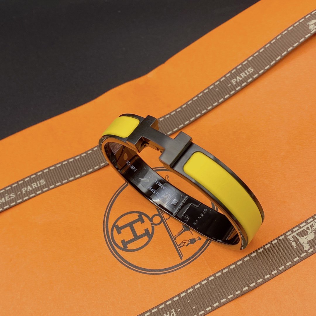 [Angela Jewellery]CLIC HM SO BLACK YELLOW BRACELET