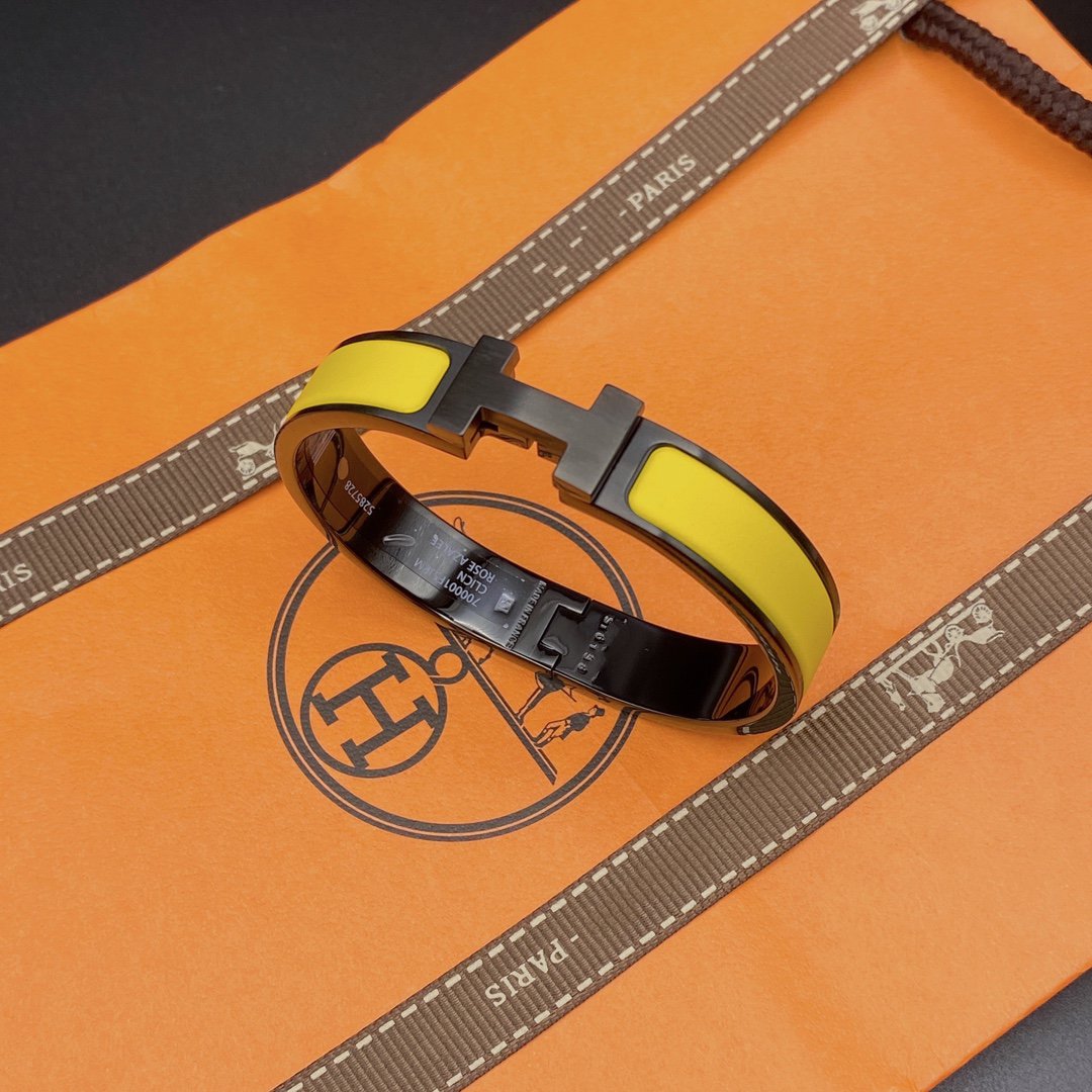 [Angela Jewellery]CLIC HM SO BLACK YELLOW BRACELET