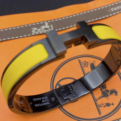 [Angela Jewellery]CLIC HM SO BLACK YELLOW BRACELET