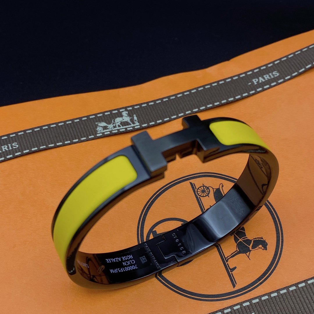 [Angela Jewellery]CLIC HM SO BLACK YELLOW BRACELET