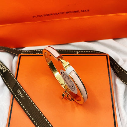 [Angela Jewellery]CLASSIC HM CLIC  PINK 8MM ENAMEL BRACELET