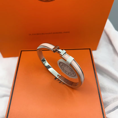 [Angela Jewellery]CLASSIC HM CLIC  PINK 8MM ENAMEL BRACELET