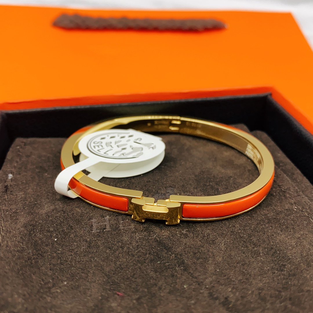 [Angela Jewellery]CLASSIC HM CLIC RED 8MM ENAMEL BRACELET