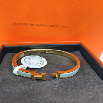 [Angela Jewellery]CLASSIC HM CLIC GREEN 8MM ENAMEL BRACELET