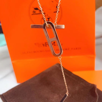 [Angela Jewellery]HM NECKLACE PLATINUM ROSE GOLD DIAMOND