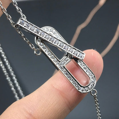 [Angela Jewellery]HM NECKLACE PLATINUM ROSE GOLD DIAMOND