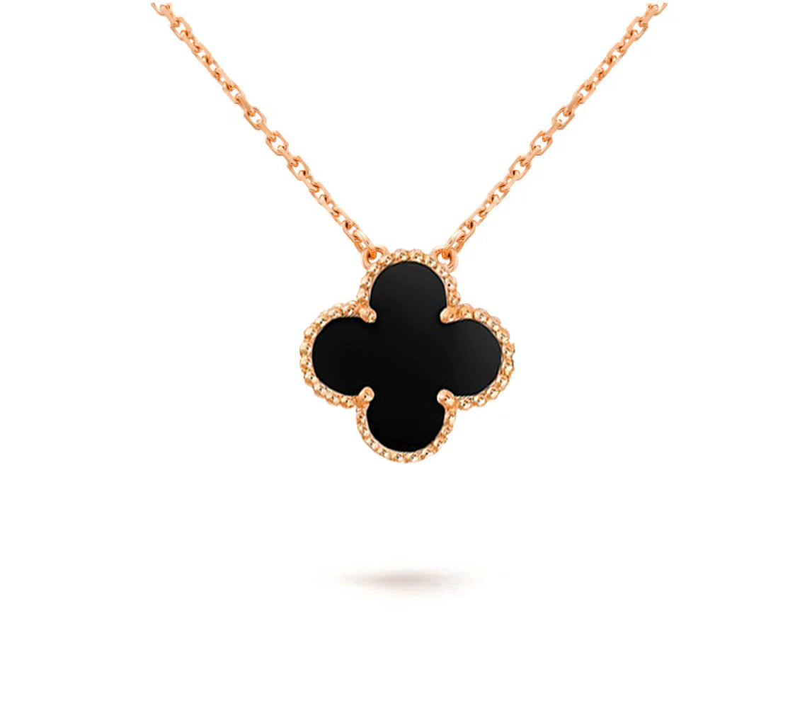 [Angela Jewelry]CLOVER 15MM SINGLE FLOWER NECKLACE COLLECTION