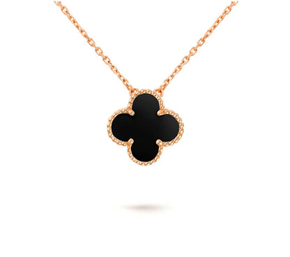 [Angela Jewelry]CLOVER 15MM SINGLE FLOWER NECKLACE COLLECTION