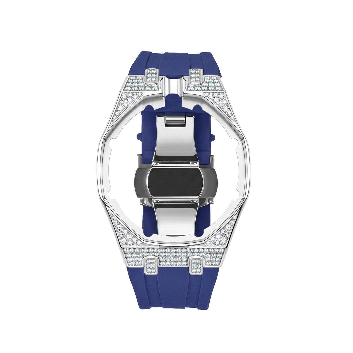 Royal Oak Pop Exclusive Steel Case With Diamond(Moissanite) & Silicone Strap