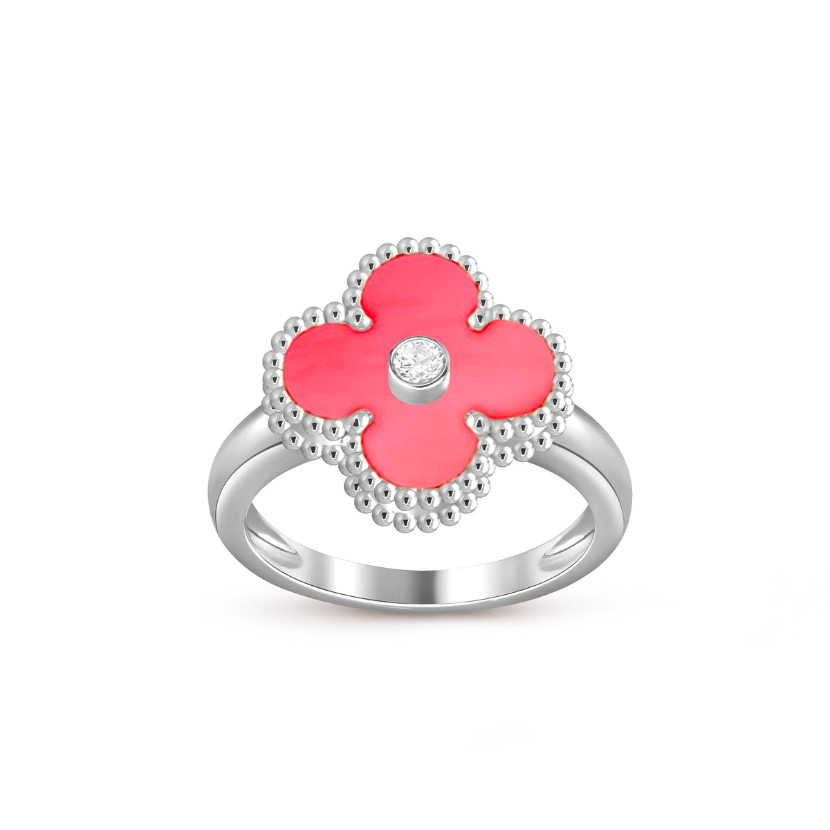 [Angela Jewelry]CLOVER SILVER DIOMND RING COLLECTION