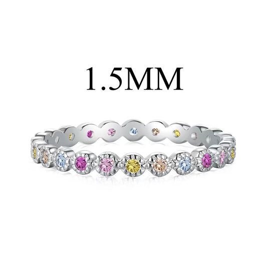 Angela Jewelry]Radiant Sparkling Round Cut Daily Ring