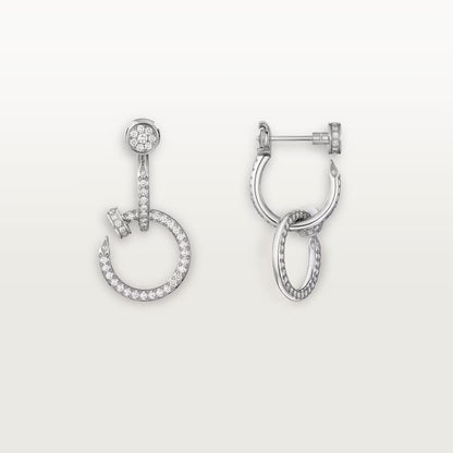 [Angela Jewelry]JUSTE FULL DIAMOND DOUBLE EARRINGS