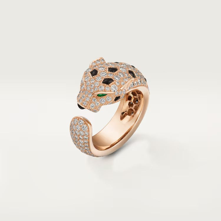 [Angela Jewelry]PANTHERE SPOTTED FULL DIAMOND MEDIUM RING