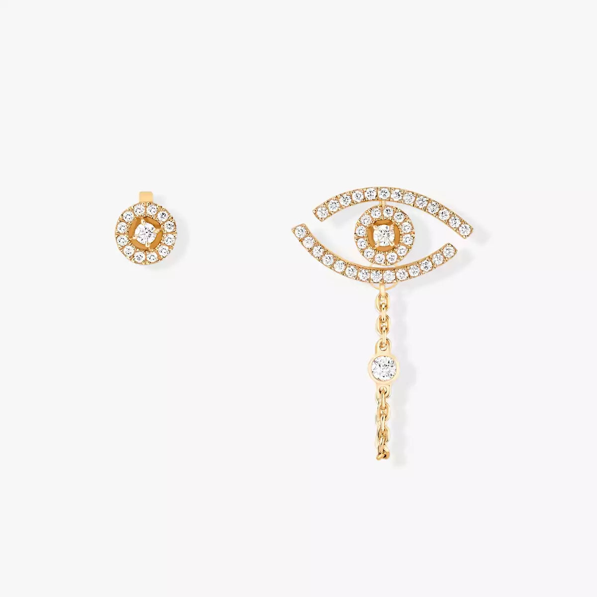 [Angela Jewelry]Lucky Eye Diamond Earrings