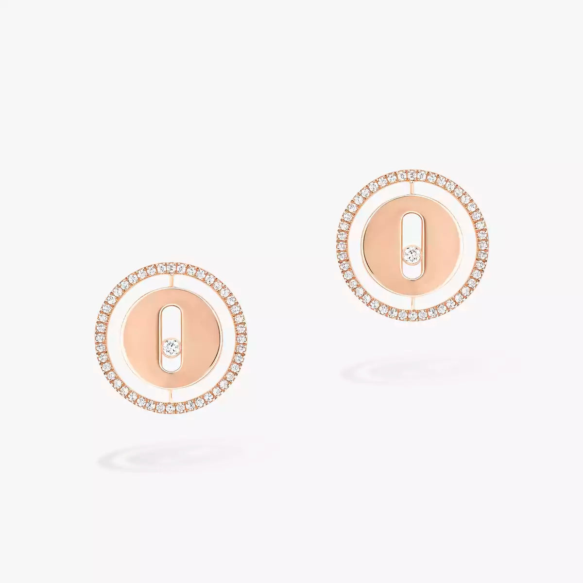 [Angela Jewelry]Lucky Move Diamond Earrings