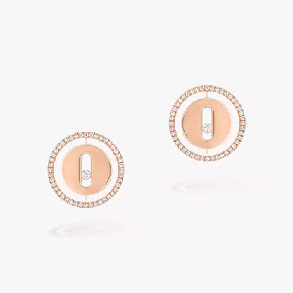 [Angela Jewelry]Lucky Move Diamond Earrings
