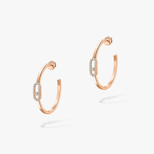 [Angela Jewelry]CREOLES MOVE UNO PM DIAMOND EARRINGS