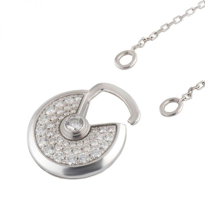 [アンジェラジュエリー]アミュレット シルバー フルダイヤモンドネックレス
