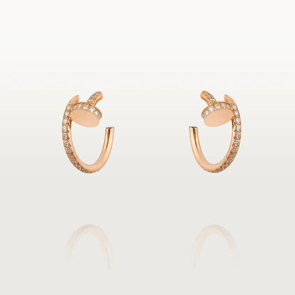 [Angela Jewellery]JUSTE EARRINGS 12.75MM PINK GOLD DIAMOND