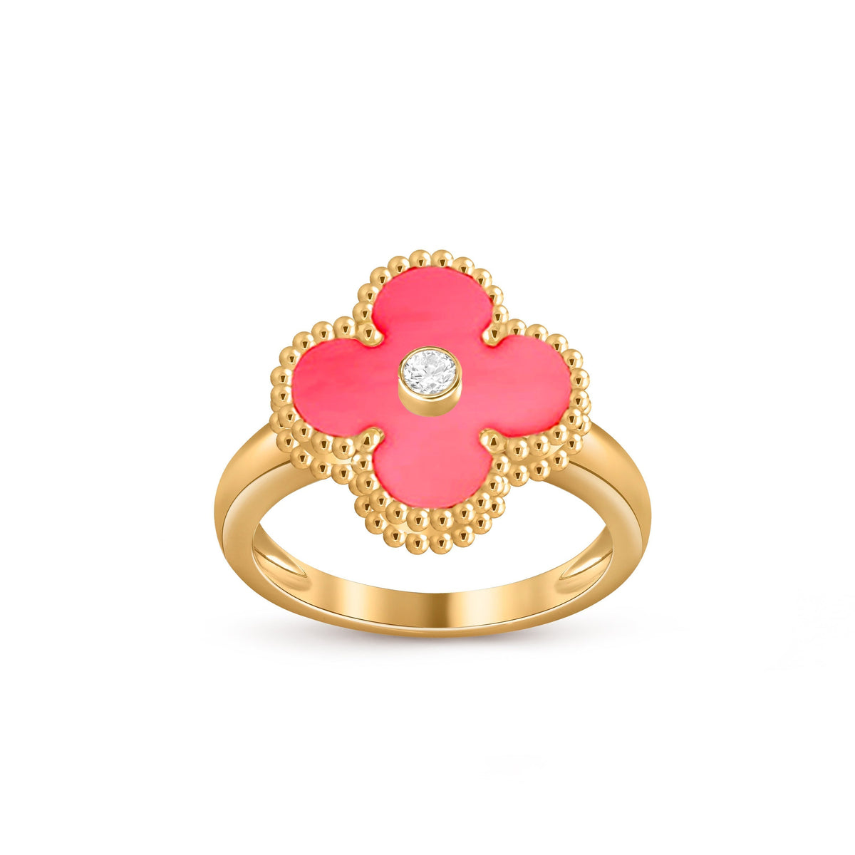 [Angela Jewelry]CLOVER DIAMOND RING GOLD COLLECTION