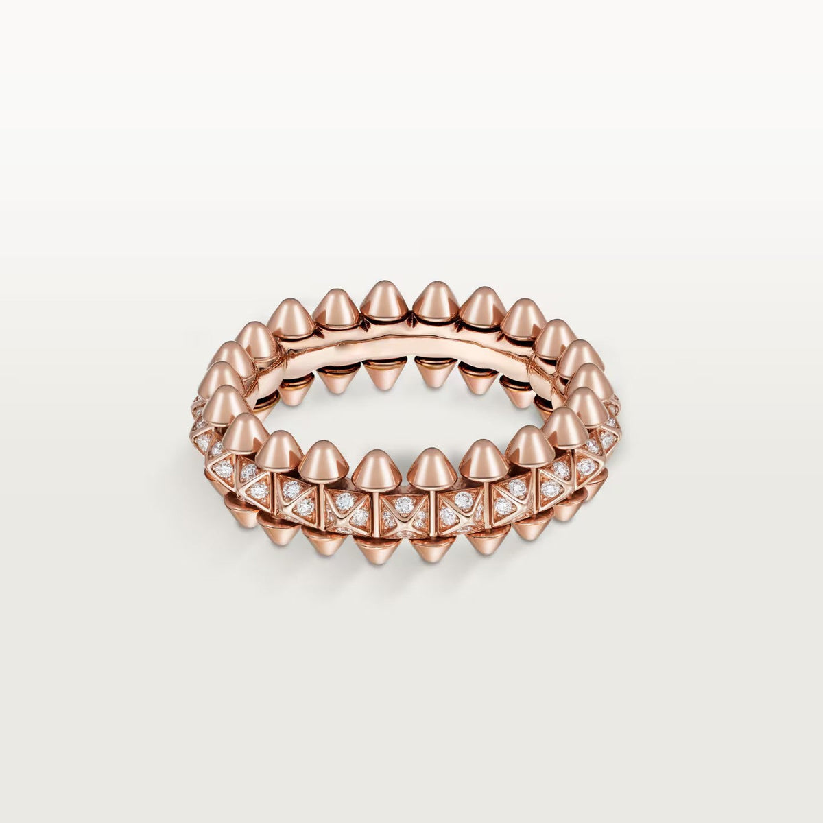 [Angela Jewelry]CLASH 6.4MM SMALL FULL DIAMOND RING