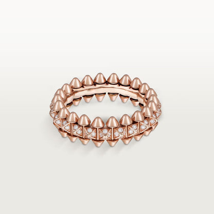 [Angela Jewelry]CLASH 6.4MM SMALL FULL DIAMOND RING