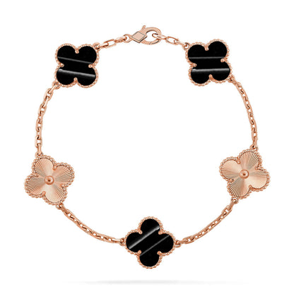 [Angela Jewelry] CLOVER 5 MOTIF PULSAR STONE BRACELET COLLECTION