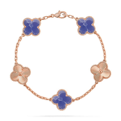 [Angela Jewelry]CLOVER 5 MOTIF BLUE VEINS BRACELET COLLECTION