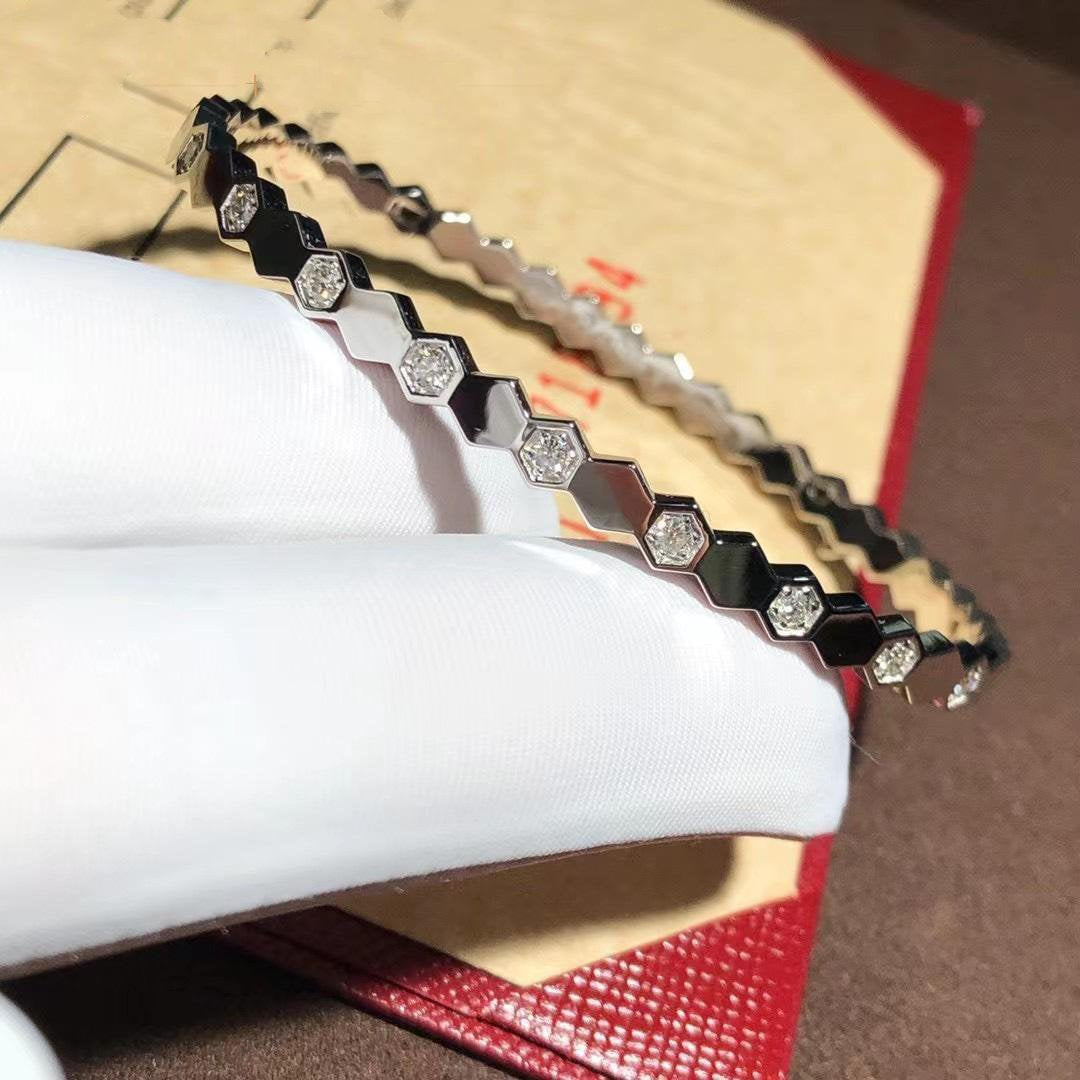 [アンジェラジュエリー]ビーラブ シルバー ダイヤモンド ブレスレット