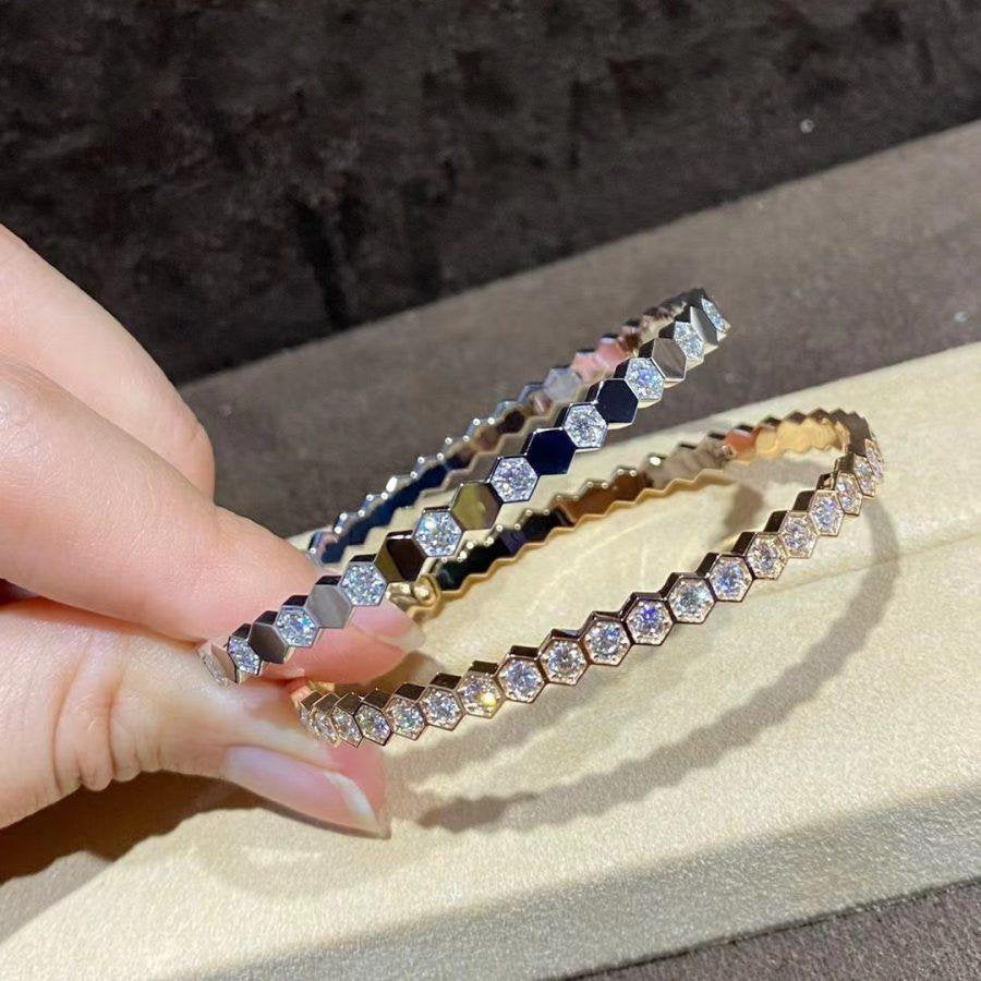 [Angela Jewellery]BEE LOVE GOLD BRACELET FULL DIAMOND