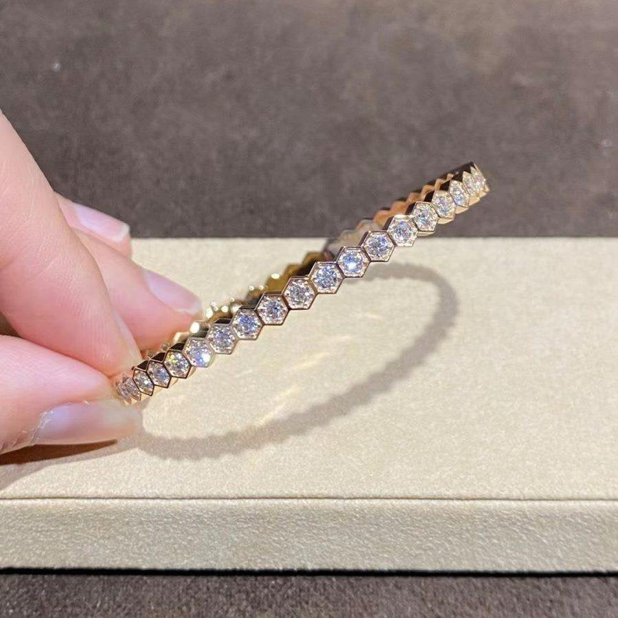 [Angela Jewellery]BEE LOVE GOLD BRACELET FULL DIAMOND