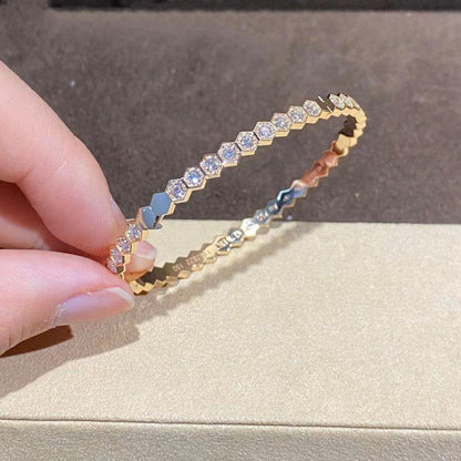 [Angela Jewellery]BEE LOVE GOLD BRACELET FULL DIAMOND