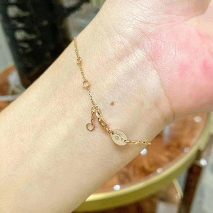 [アンジェラジュエリー] ジュ・ドゥ・ブレスレット モップ ピンクゴールド ダイヤモンド