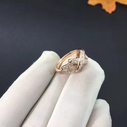 [アンジェラジュエリー]ジュ・ド・リング ピンクゴールド ダイヤモンド