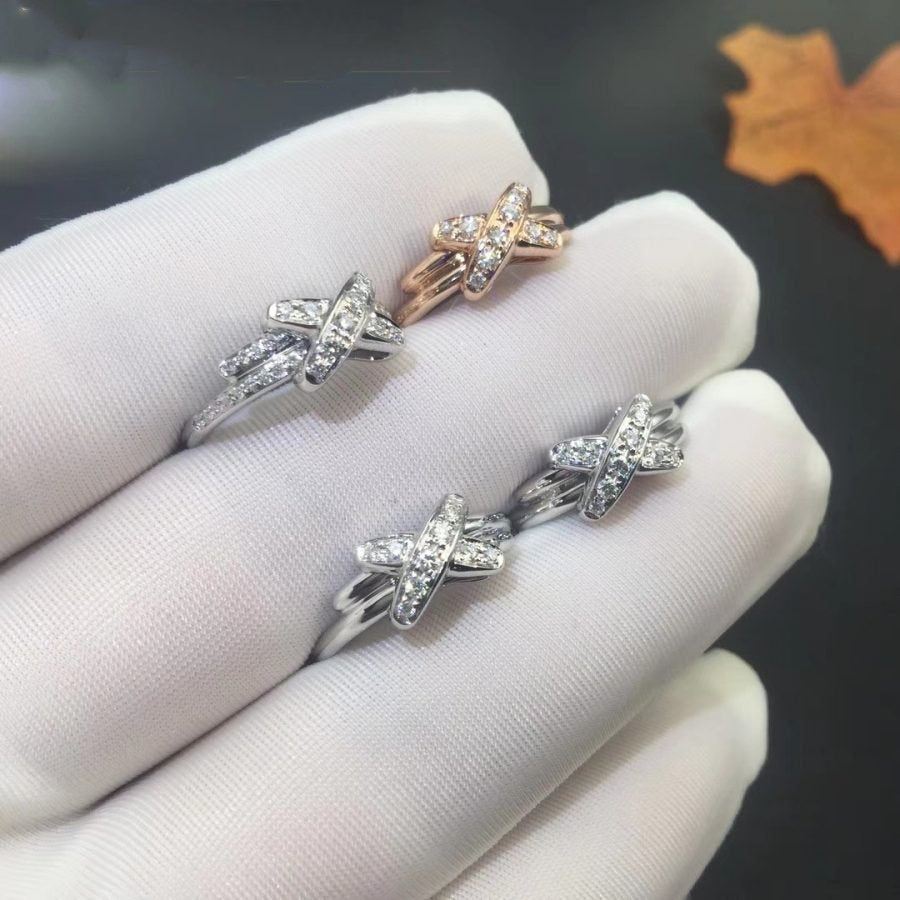 [Angela Jewellery]JEUX DE SILVER DIAMOND RING