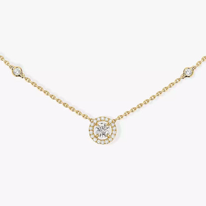 [Angela Jewelry]Diamond Necklace 0,20ct Brilliant Shape Joy
