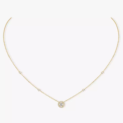 [Angela Jewelry]Diamond Necklace 0,20ct Brilliant Shape Joy