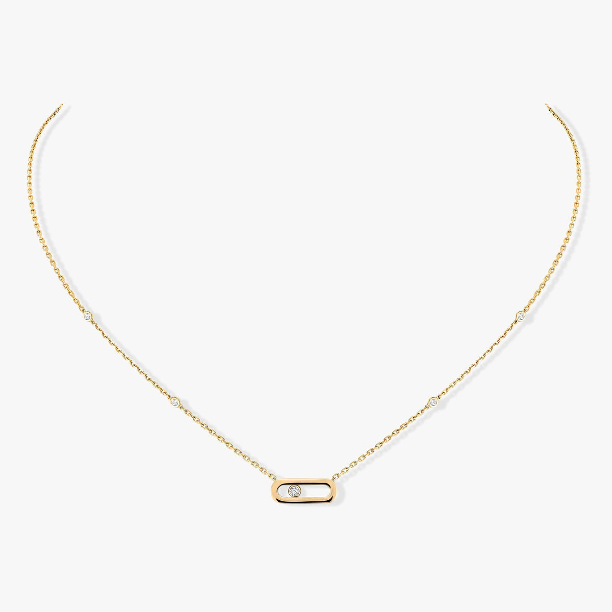 [Angela Jewelry]MOVE UNO DIAMOND NECKLACE