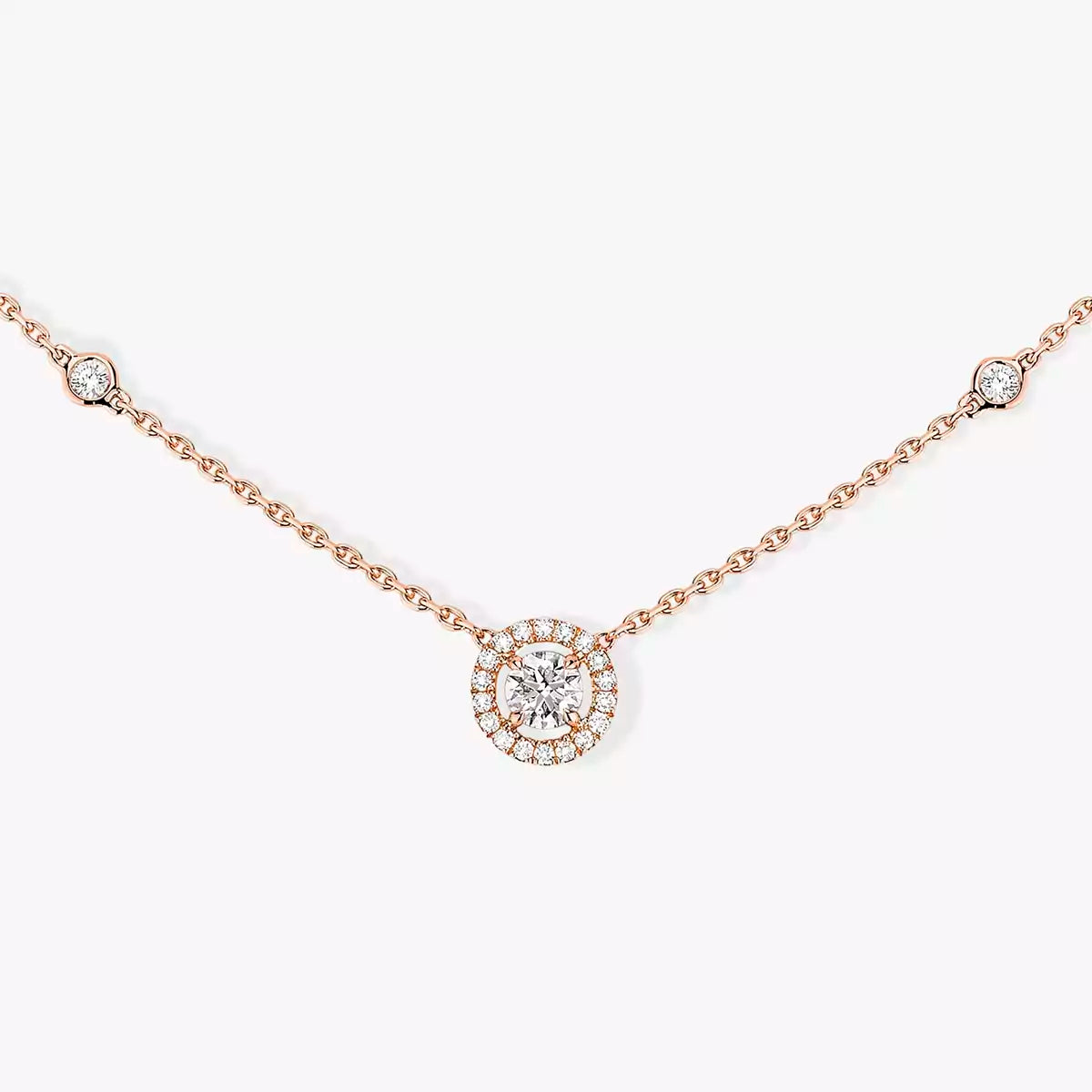 [Angela Jewelry]Diamond Necklace 0,20ct Brilliant Shape Joy