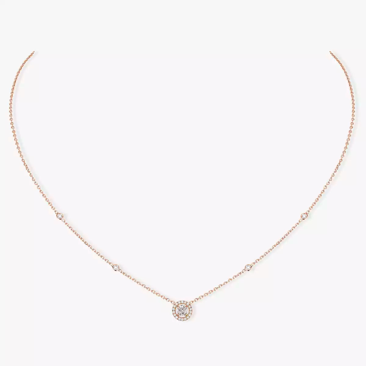 [Angela Jewelry]Diamond Necklace 0,20ct Brilliant Shape Joy