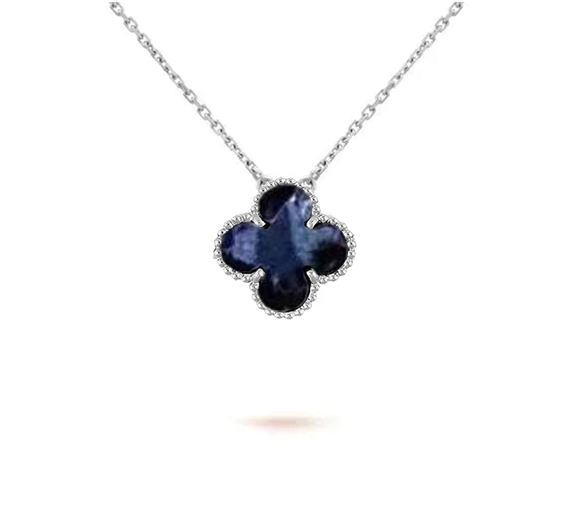 [Angela Jewelry]CLOVER 15MM NECKLACE SILVER COLLECTION