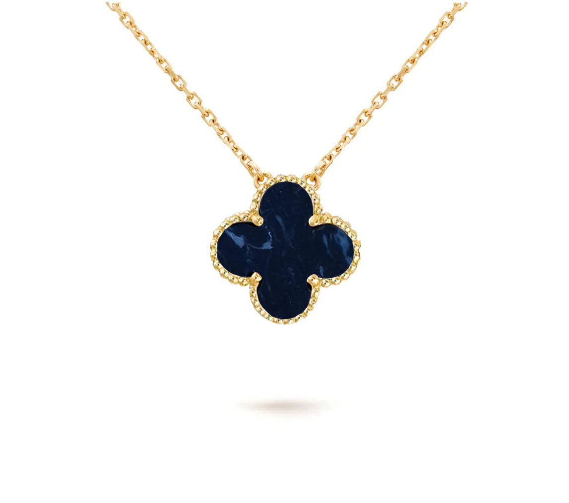 [Angela Jewelry]CLOVER 15MM SINGLE FLOWER NECKLACE COLLECTION