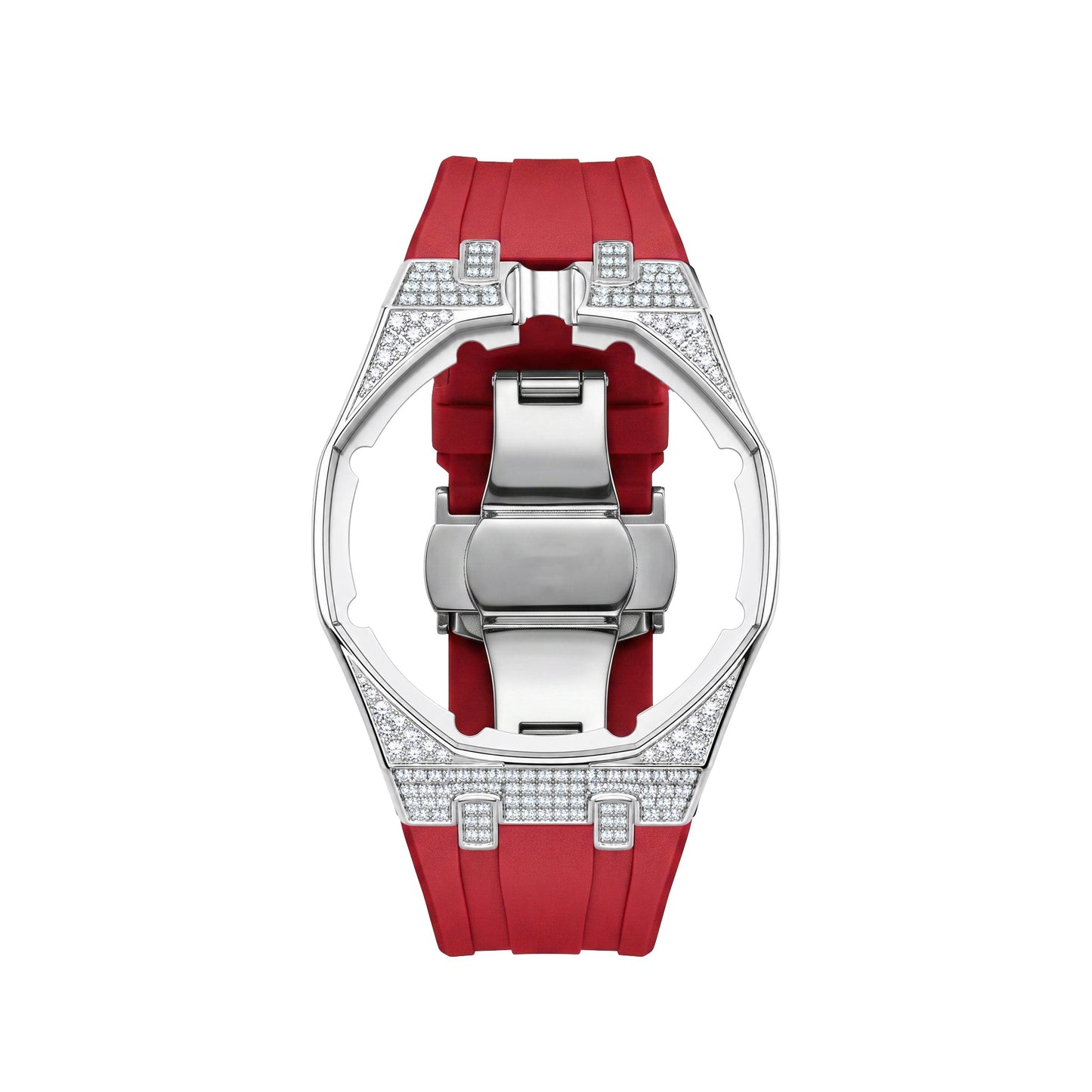 Royal Oak Pop Exclusive Steel Case With Diamond(Moissanite) & Silicone Strap
