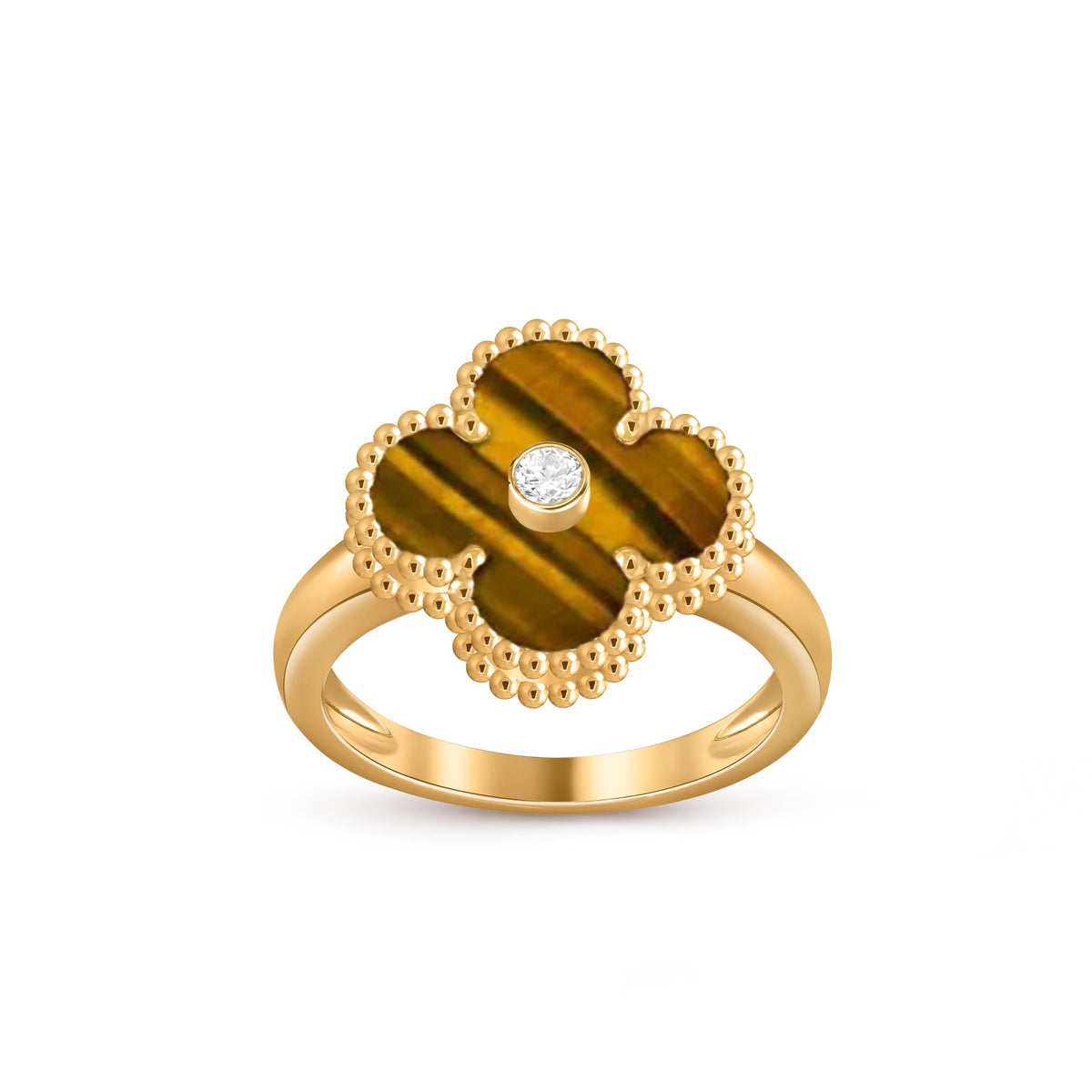 [Angela Jewelry]CLOVER DIAMOND RING GOLD COLLECTION