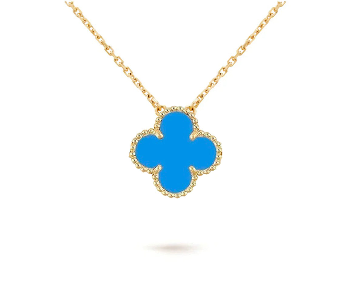 [Angela Jewelry]CLOVER 15MM SINGLE FLOWER NECKLACE COLLECTION