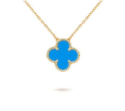 [Angela Jewelry]CLOVER 15MM SINGLE FLOWER NECKLACE COLLECTION