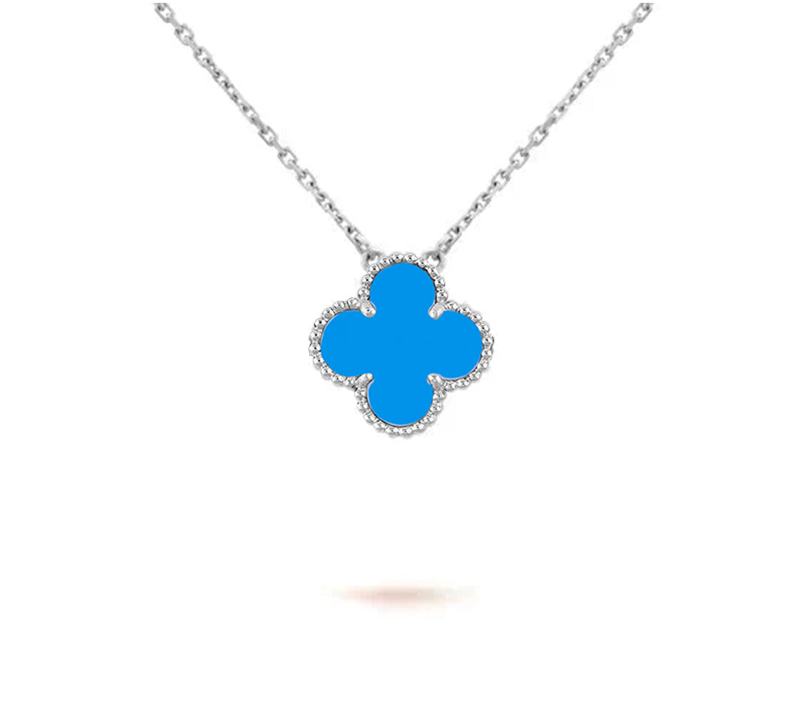 [Angela Jewelry]CLOVER 15MM NECKLACE SILVER COLLECTION