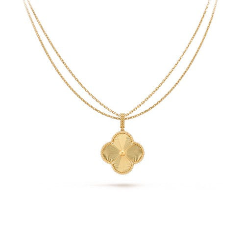 [Angela Jewellery] KLEEBLATT 25MM ANHÄNGER HALSKETTE GOLD 